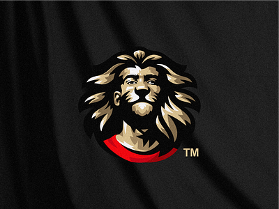 Man lion logo branding design graphic design identity illustration lion lion logo logo man lion logo mark tshirt vector