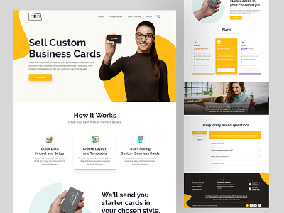 Card Selling Agency Landing Page Design 2024 agency animation graphic design homepage homepage design landing page logo new design trendy design ui