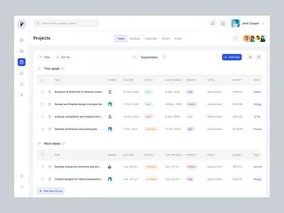 Project Management UI artiflow card dashboard halal kanban monday productivity project management project management software project manager task app task management software task tracker task tracking team management timeline to do tracking ui desgin webapp design