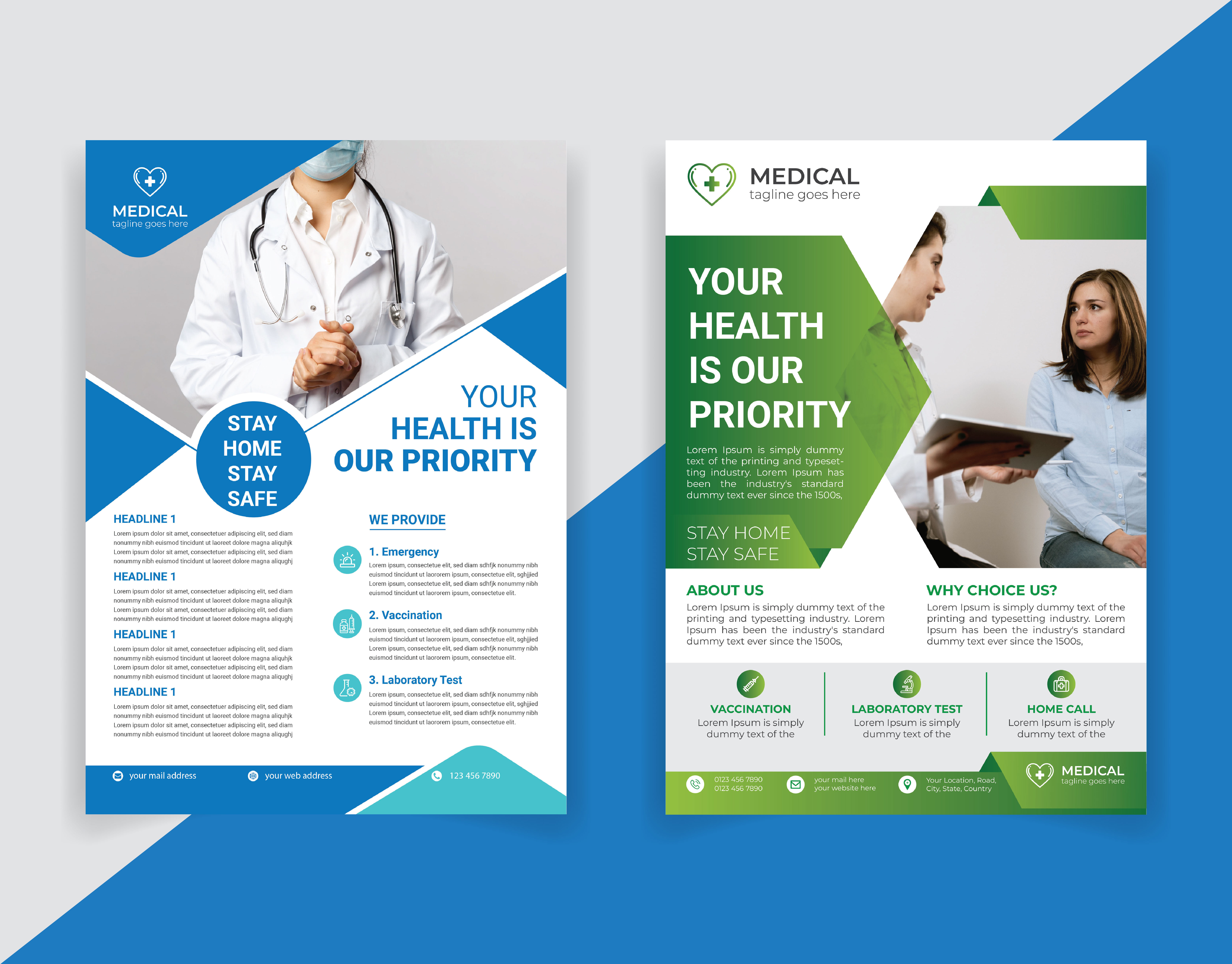 Health Fitness Flyer Design for Business backdrop brochure design business flyer design flyer graphic design health flyer leaflet design medical flyer poster design rollup