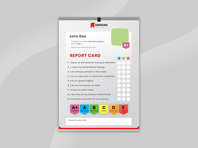 Amiran - Report card
