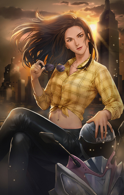 Rider 2d illustration book cover cg illustration character design disital illustration illustration noai