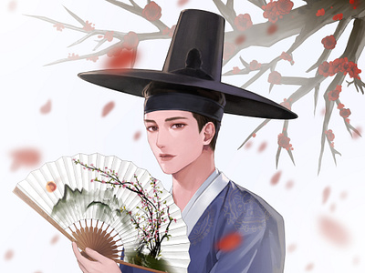 Xianbei 2d illustration book cover cg illustration character design disital illustration hanbok illustration noai