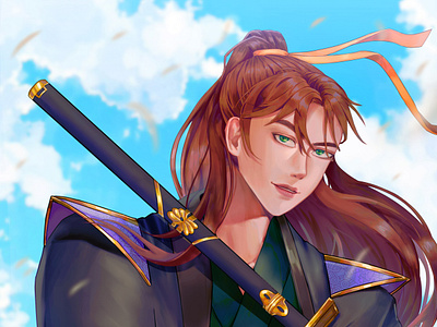 Wuxia 2d illustration book cover cg illustration character design disital illustration illustration noai wuxia