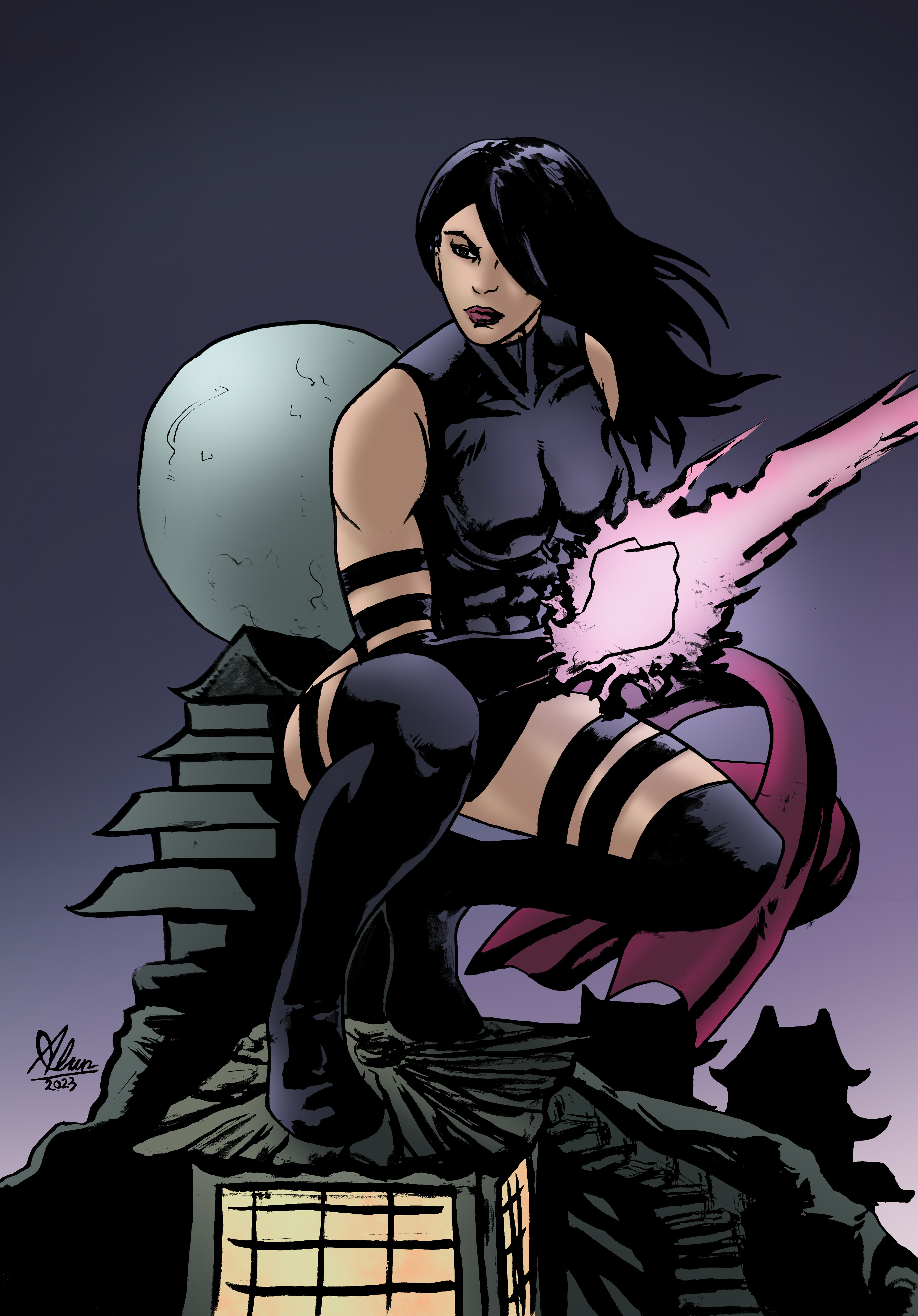 X-men Psylocke ファンアート original-