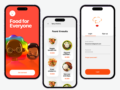 Food Delivery App branding figma foodapp ui