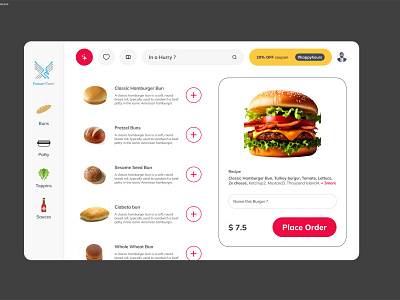 Burger Dashboard designs, themes, templates and downloadable