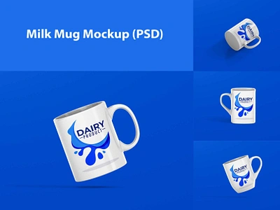 Milk Mug Mockup (PSD) download mock up download mockup mockup mockups mug mockup psd psd mockup