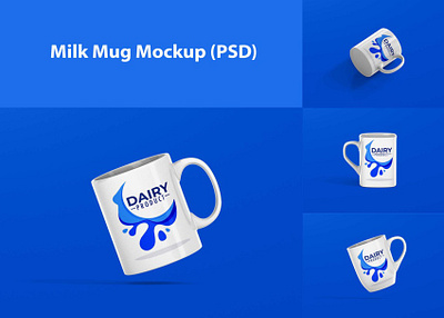 Milk Mug Mockup (PSD) download mock up download mockup mockup mockups mug mockup psd psd mockup