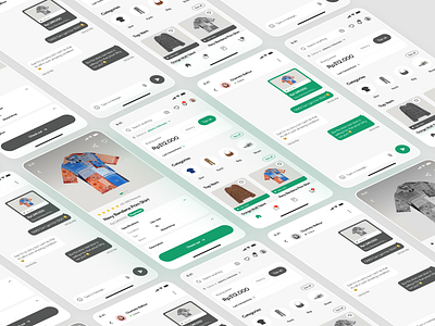 Preloved E-Commerce App design ecommerce graphic design mobile product shirt ui uidesign uiux