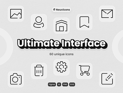 Ultimate Interface Icons design design element design inspiration icon collection icon design icon pack iconography icons iconset ui