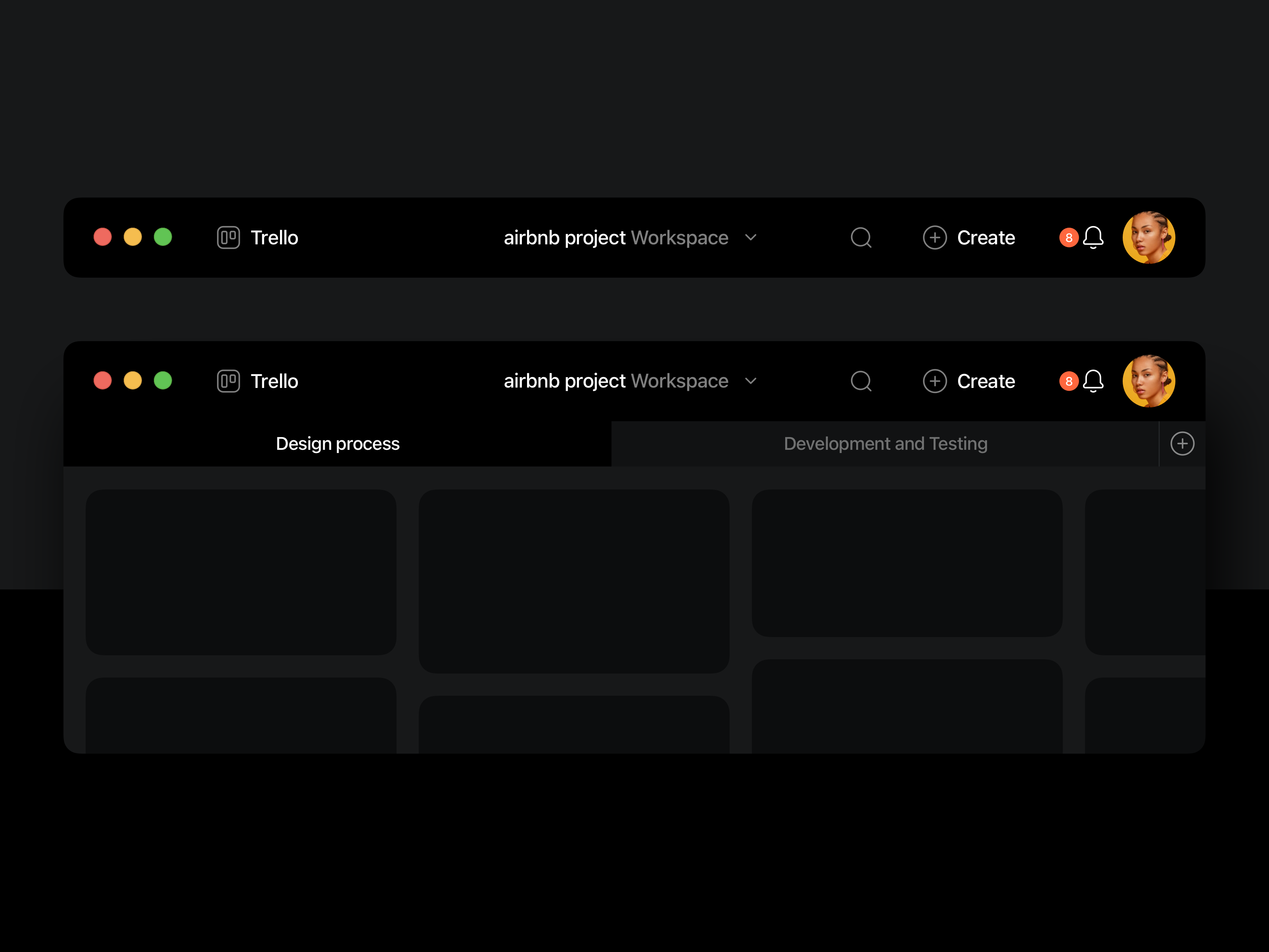 Trello App for MacOS – UI UX Design Prototype by ALEX.D for WASRS on ...