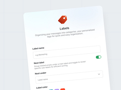 Daily UI - Create new app create new daily ui design gmail label minimal redesign ui website