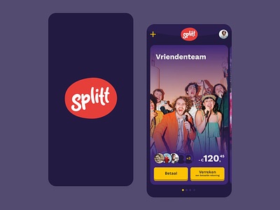 Splitt app android animated animation app bodymovin design flutter friends ios kotlin lottie native payment product react social splitt swift ui ux