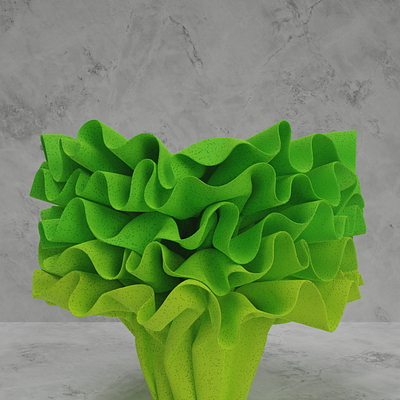 Abstract Lettuce Art 3d abstract art food graphic design lettuce