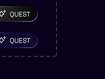Dark Button Design button component crypto dark dark button product design quest app stroke button ui design web app web3
