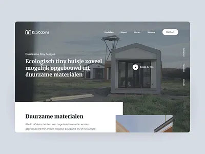 EcoCabins - Tiny houses house tiny ui ux