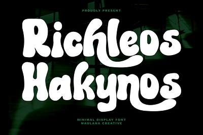 Richleos Hakynos Display Font beauty branding font fonts graphic design handmade lettering logo nostalgic vintage