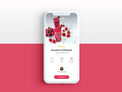 Recipe App UI app ui appdesign branding ui ui design