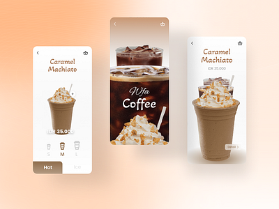 Wfa Coffee Mobile App Concept americano animation app application brown caramel coffee coffeeshop design figma machiato mobile prototype starbucks sugar ui ui ux user experience user interface ux