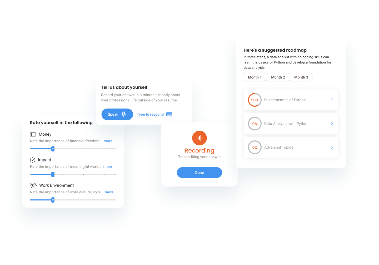 Career Counselling App - UI/UX branding ui ux