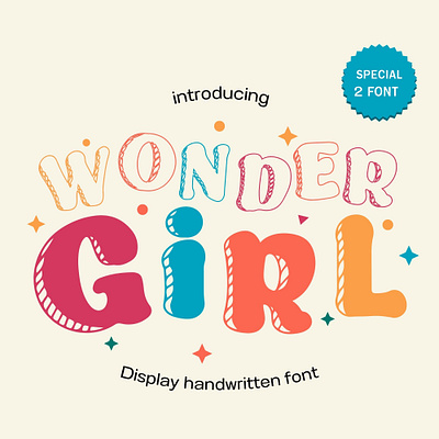 WAONDER GIRL FONT - CUTE FONT wonder girl font cute font