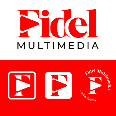 Fidel Multimedia Logo Concept branding graphic design logo