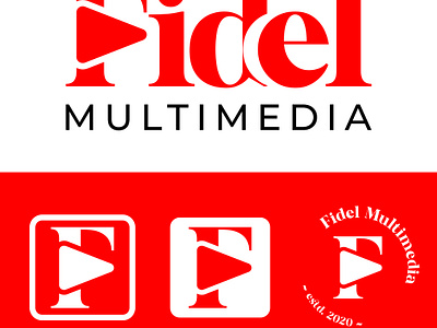Fidel Multimedia Logo Concept branding graphic design logo