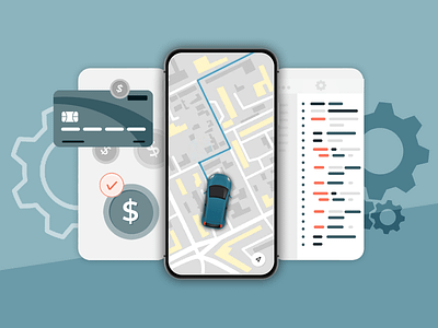 Cost to Develop a Ride-Sharing App animation graphic design logo mobile design mobileapp motion graphics ui ux