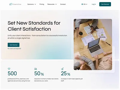 💼 CaseActive - website for B2B platform animation b2b cards categories design glass effect header landing landing page light mode motion graphics photos pricing product design slider ui ux uxui design videos website