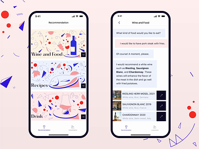 Drinkery Mobile App ai animation branding chatbot design illustration mobile ui ux
