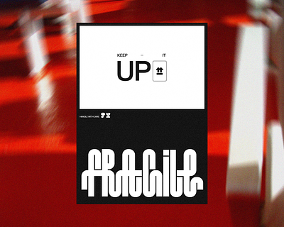 FRAGILE - Poster Design color design fragile graphic design icons lettering poster typography utilitarian