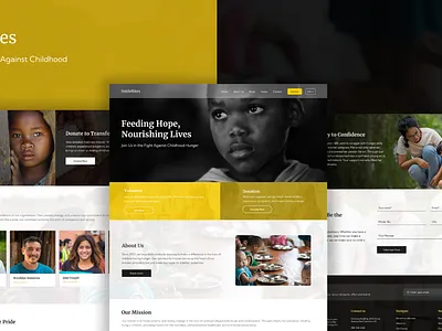 "Be a Lifeline: Contribute Today" Ngo Website charitydesign communitykitchen digitalimpact donationplatform feedthefuture ngowebsite ui uiuxdesign userexperience webforgood