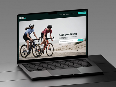 The Bike Fitters - Homepage branding graphic design logo ui