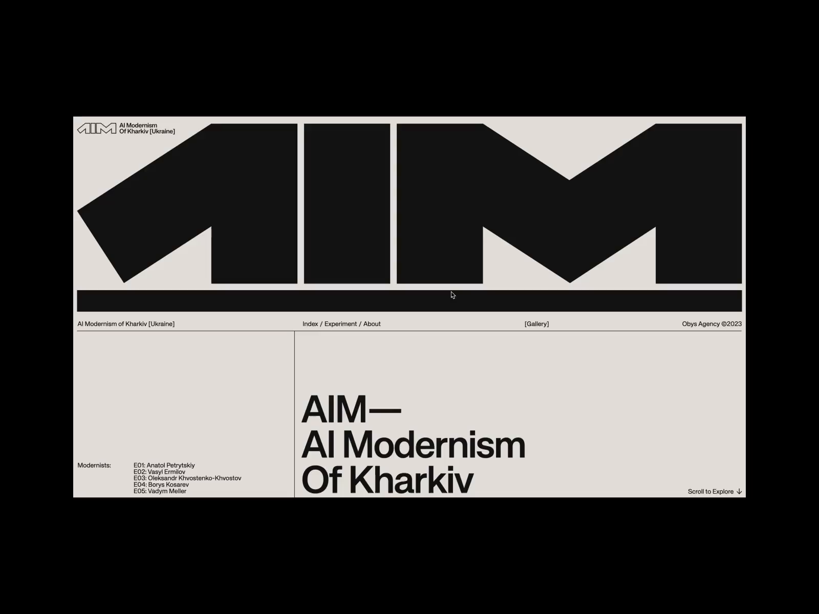 Example of AIM — AI Modernism of Kharkiv [Ukraine]