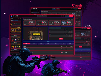 CSGO Games | Gambling | iGaming app csgo design figma gambling graphic design igaming ui ux