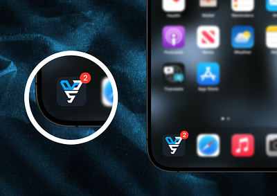 Gym App Icon app application blue branding design graphic design gym gym logo icon icon design idea iphone logo minimalist modern symbol ui ux white