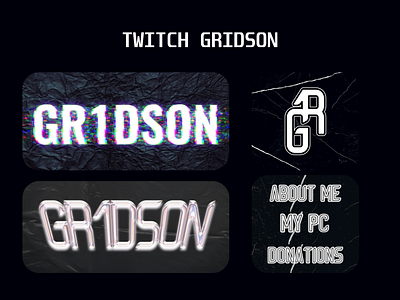 TWITCH GRIDSON/ logotype branding graphic design logo