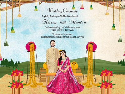 Tamil Wedding Invitation Templates by Crafty Art on Dribbble