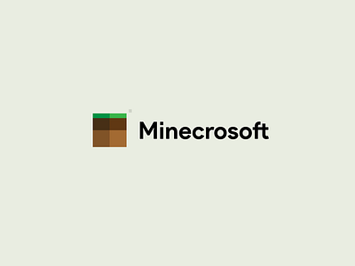 Minecrosoft graphic design logo minecraft