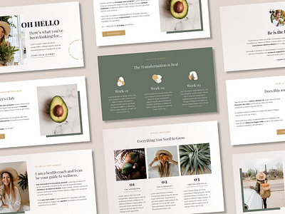 BE | Sales Page Template Canva branding canva canva template coaching template course template dashboard health and wellness health coach landing page sales sales page template web design website wellness coach