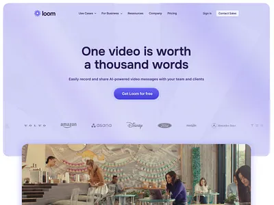 Loom redesign concept design light mode loom redesign ui