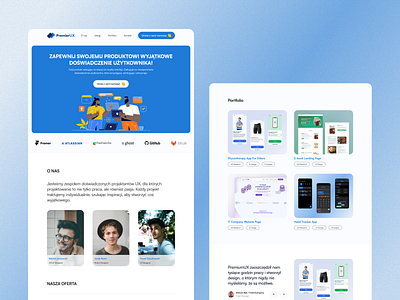 Landing Page Design for UX Solutions design ui ux uxui designer