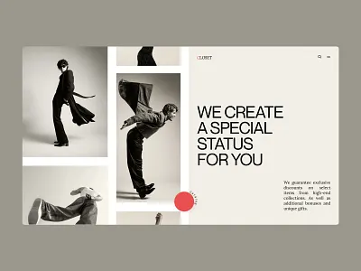 E-commerce for fashionable clothing branding design e commerce figma illustration landing page logo site ui ux web website