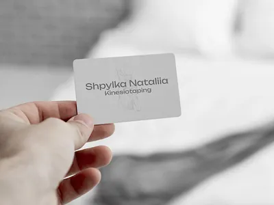 Kinesiotaping specialist business card design branding design graphic design illustration typography vector