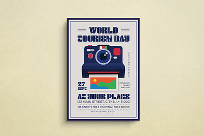 World Tourism Day Flyer app branding design graphic design illustration logo typography ui ux vector