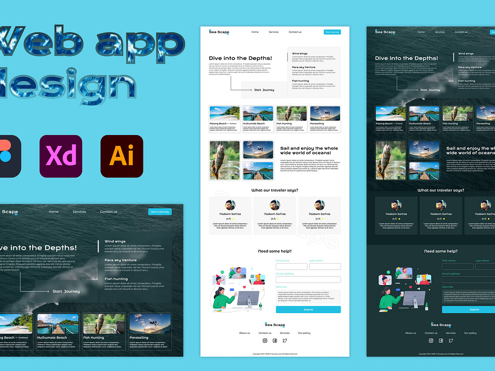 ocean-website-designs-themes-templates-and-downloadable-graphic