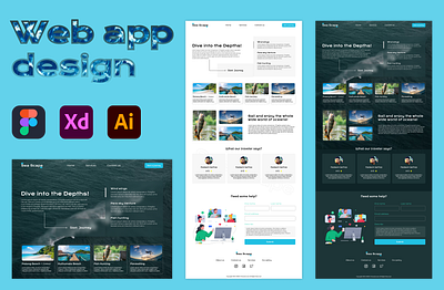 Sea Scape Journey website design design in figma figma landing page landing page design ocean traveling website ocean website traveling landing page traveling website traveling website design traveling website ui ui ux design web app web app design website website design website design in figma