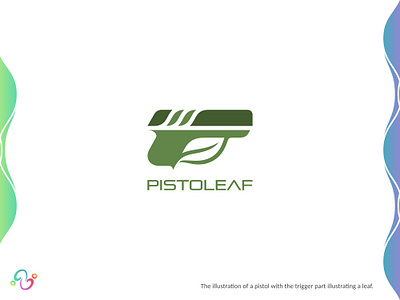 Pistol Leaf Logo armor brand design brand designer firearm flora grow gun leaf logo design logo designer logo for sale logo idea logo inspiration logomark logotype nature organic pistol shot zzoe iggi