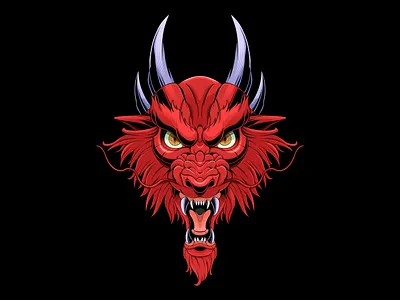 Dragon design graphic design illustration vector